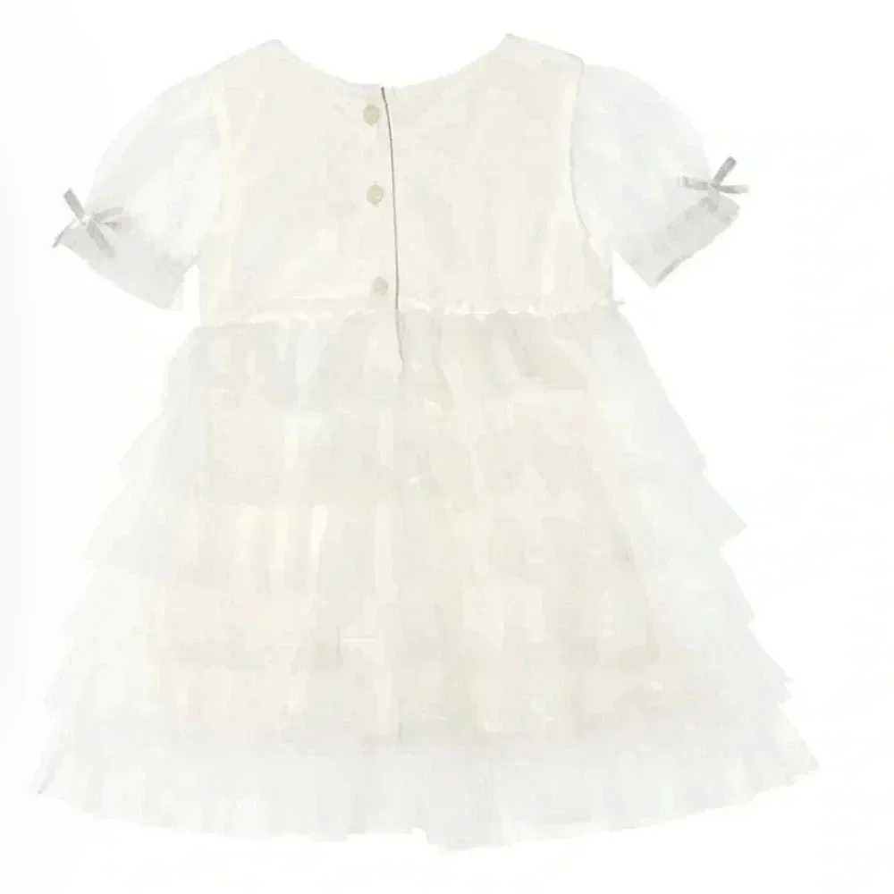 tutu du monde  white dress size 6-12 months nwt